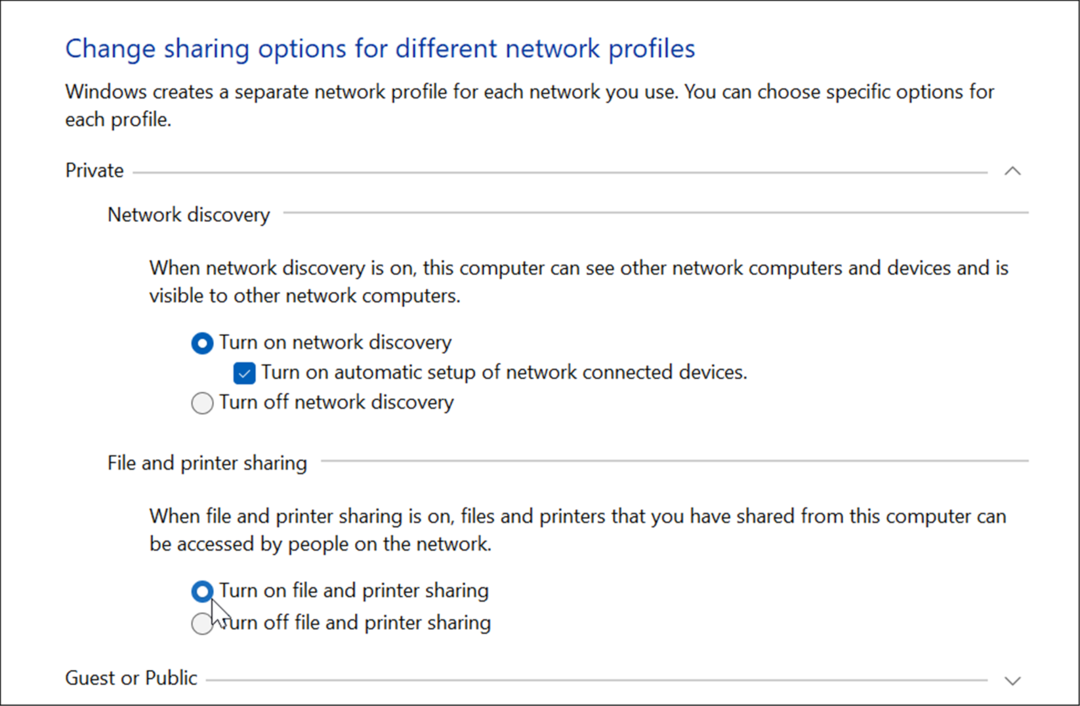 partajați o imprimantă în Windows 11