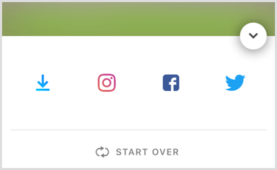 Atingeți pictograma Instagram pentru a salva povestea pe rola camerei.