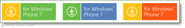 Logo-ul butonului pentru Windows Phone 7