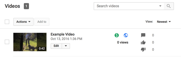 videoclipurile YouTube monetizate afișează un semn de dolar verde