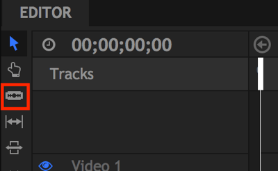 Instrumentul Slice vă permite să editați pauzele din videoclipul dvs.