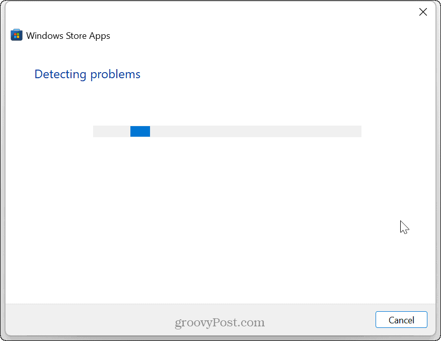 aplicații magazin Windows 11 - detectarea problemelor