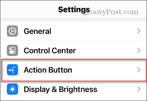 setări butonul de acțiune iphone pro