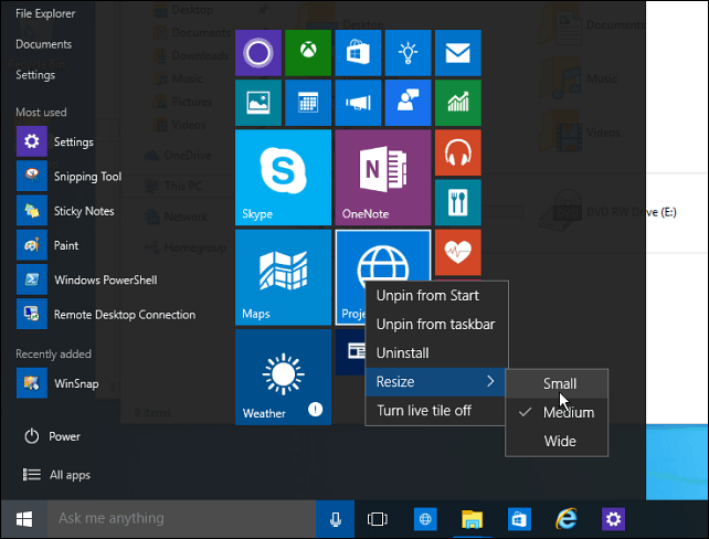 Windows 10 Sfat: eficientizează meniul Start Menu