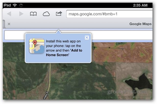 Google Maps în Safari iOS 6