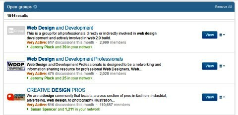web design grupuri linkedin