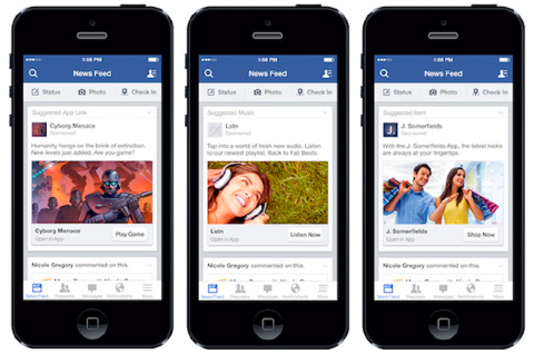 anunțuri pentru aplicații mobile facebook