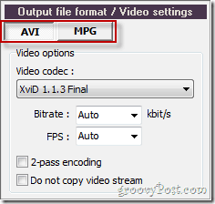 Pazera alege între AVI sau MPG pentru convertirea video