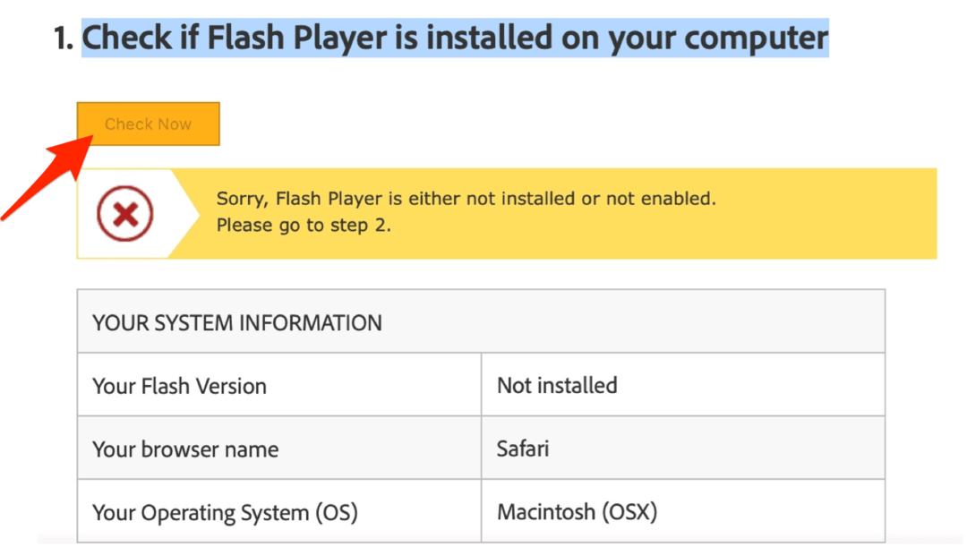 Confirmați eliminarea Adobe Flash