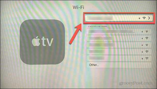 conexiune wifi apple tv