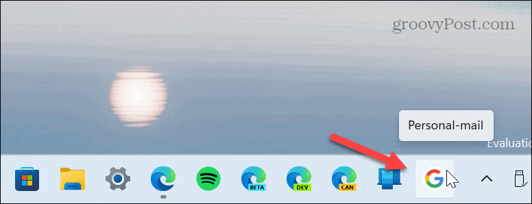 Adăugați Gmail în bara de activități Windows 11