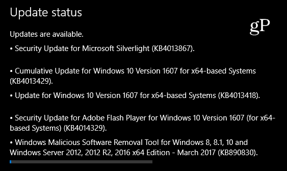 Actualizare cumulată Windows 10 KB4013429 disponibilă acum