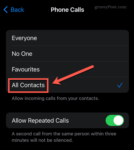 permiteți toate contactele iPhone