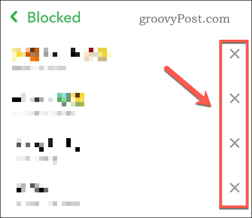 Eliminați un utilizator blocat din lista de utilizatori blocați Snapchat