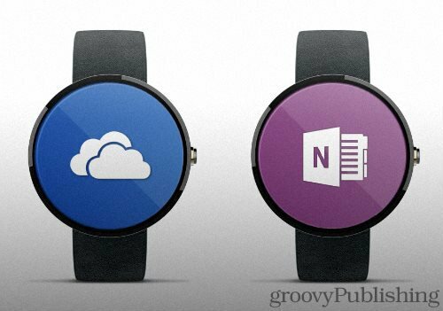 Aplicații Microsoft Productivitate pentru Apple Watch și Android Wear