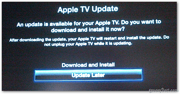 Actualizare Apple TV