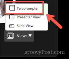 vizualizare teleprompter powerpoint