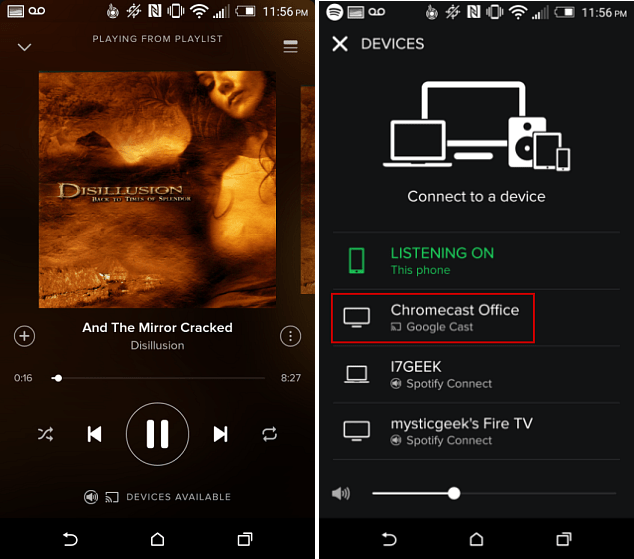 Spotify pe Android