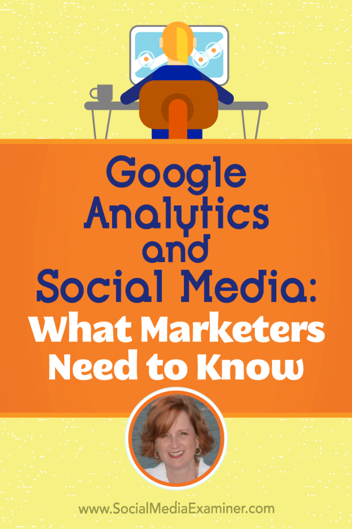 Google Analytics și rețelele de socializare: ce trebuie să știe marketerii, oferind informații de la Annie Cushing pe podcastul de socializare pentru marketing.