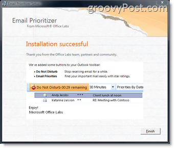 Cum să-ți organizezi căsuța de e-mail cu noul supliment de prioritate de e-mail pentru Microsoft Outlook:: groovyPost.com