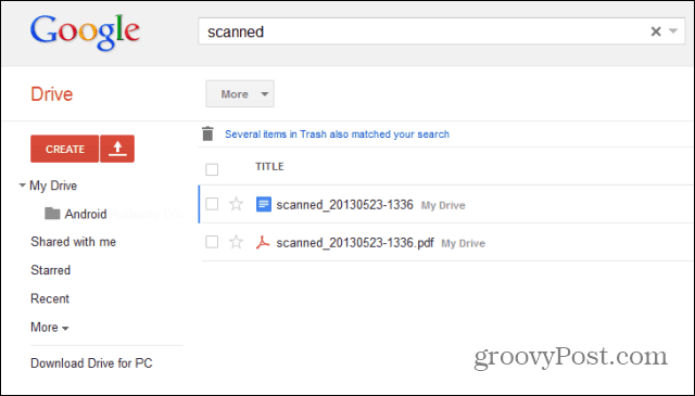 Cum să scanați documente de hârtie pe Google Drive cu Android