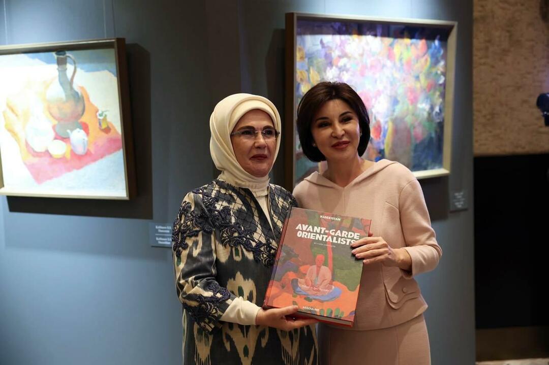 Vizita lui Emine Erdogan la Samarkand! Am vizitat expoziția Culori din Uzbekistan
