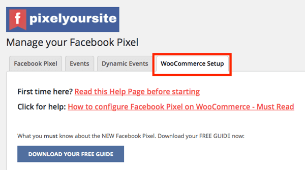 Integrarea WooCommerce a pluginului PixelYourSite vă permite să configurați evenimente de comerț electronic pentru magazinul dvs.