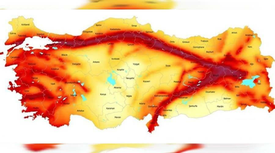 Harta cutremurelor din Turcia
