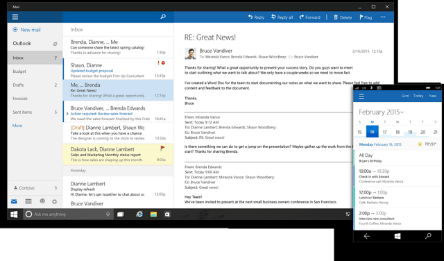 Aplicații universale Microsoft Office 2016 pentru Windows 10