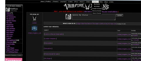 rețea de ciudat vampir