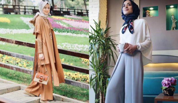 blugi hijab cu pantaloni largi