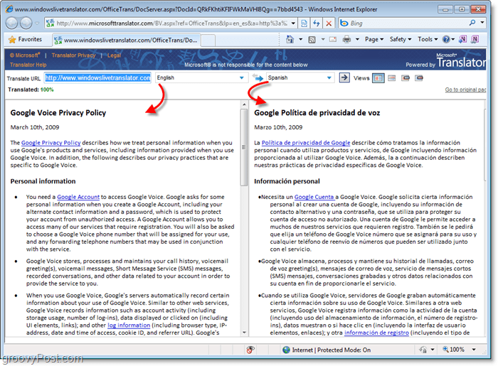 Cum se traduce textul în documentele Microsoft Office 2010