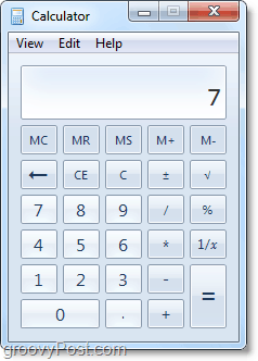 calculator Windows 7 nou