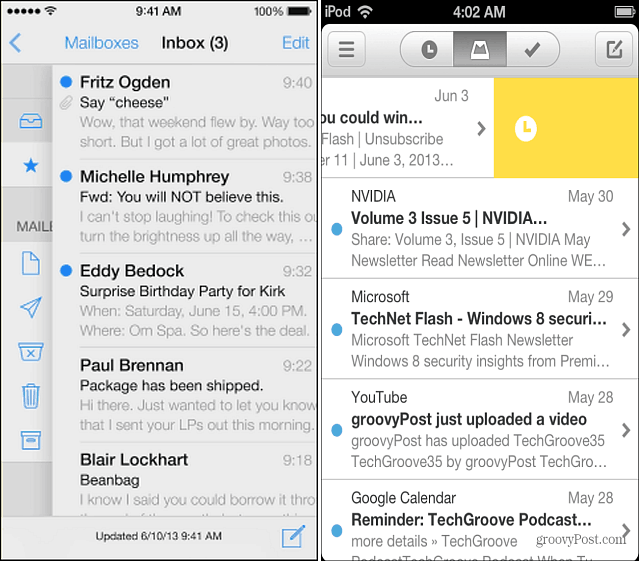 Aplicație Mail 7 și Mailbox