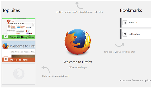 Firefox pentru Windows 8 Touch Beta disponibil pentru testare publică