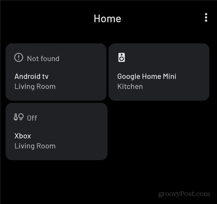 Android Smart Home controlează principalul