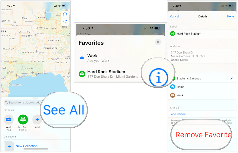Apple Maps elimină favoritele