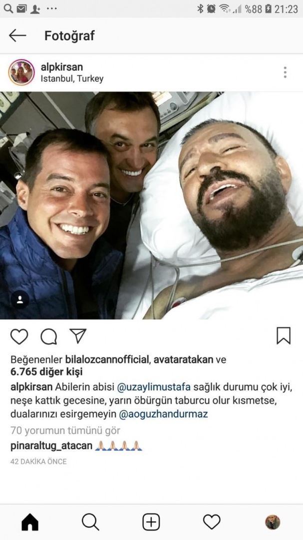 Prima fotografie de la Mustafa Topal care a avut un atac de cord!