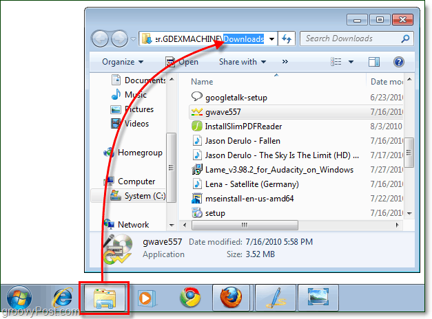 folderul implicit pentru Windows Explorer