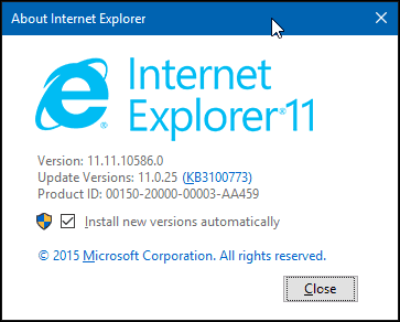 Microsoft este suportul final pentru versiunile vechi ale Internet Explorer