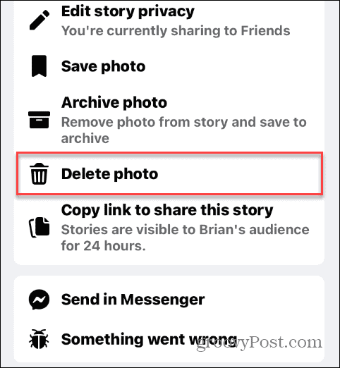 Eliminați poveștile de pe Facebook