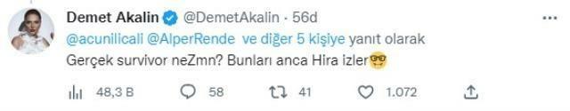 Demet Akalın nu i-a plăcut distribuția Survivor