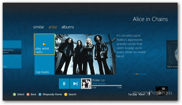Xbox Live câștigă aplicația de muzică Rhapsody pentru 360 consolă