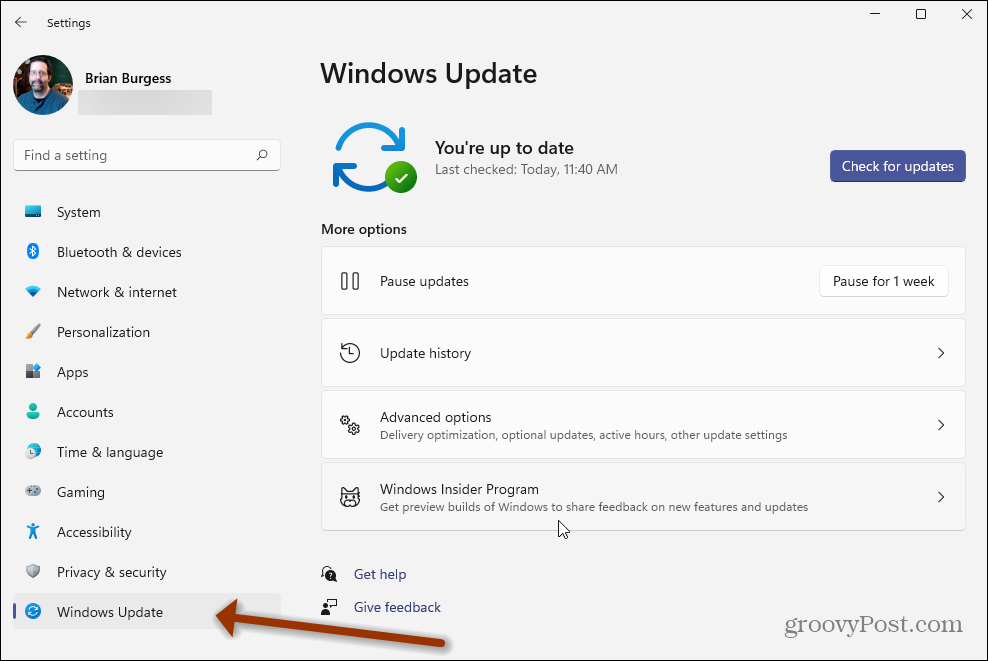 Setări Windows 11 Windows Update