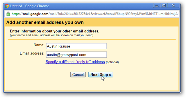 introduceți o nouă adresă de e-mail