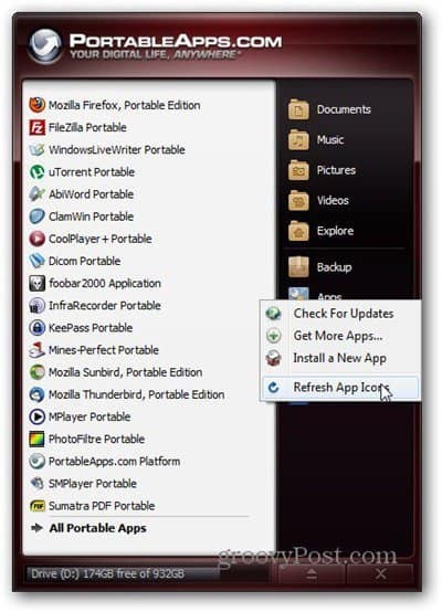 aplicațiile portabile obțin mai multe pictograme pentru actualizarea aplicațiilor