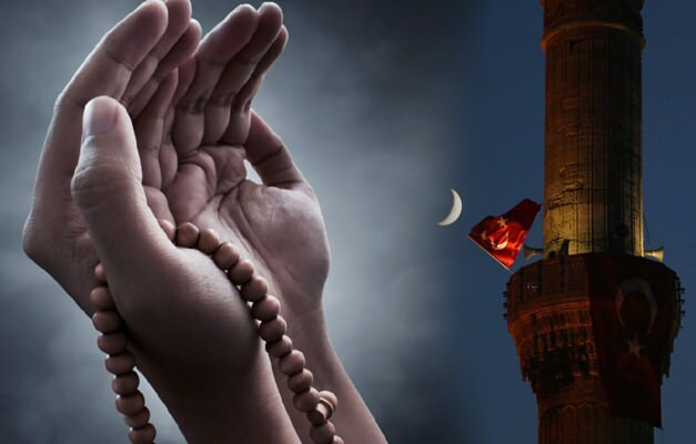 Rugăciunea la rugăciune în arabă și turcă