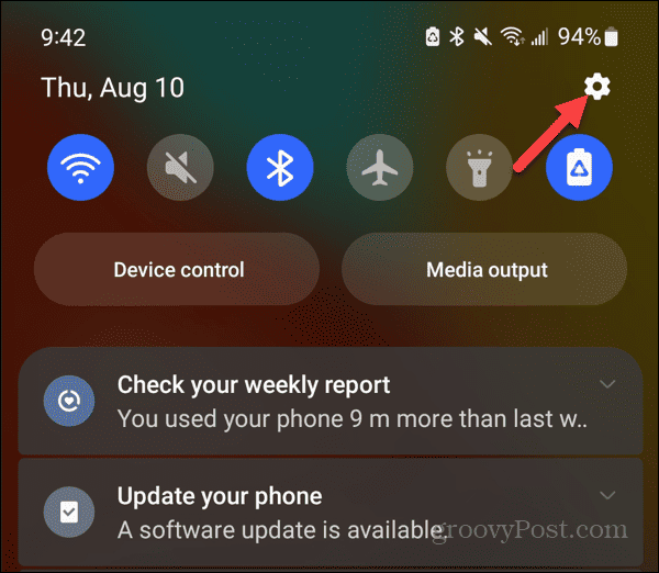Opriți notificările Android 