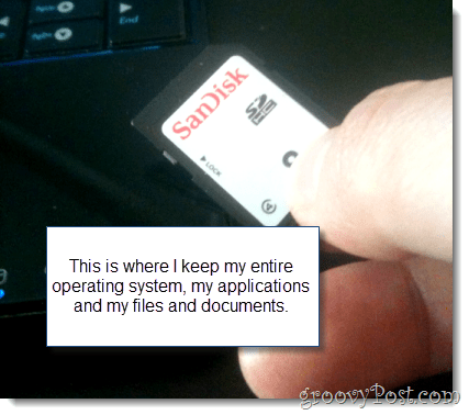  linux pe un card flash