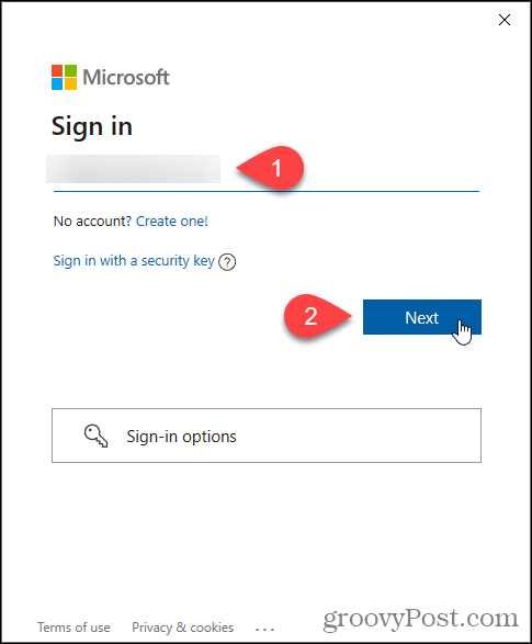 Introduceți e-mailul Microsoft pentru programul Windows Insider